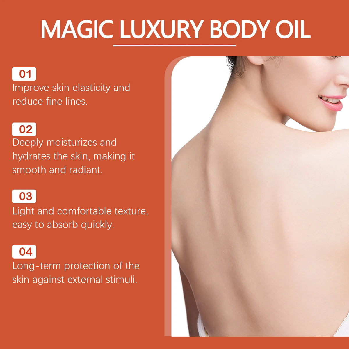 Body firming emollient oil moisturizing moisturizing soft firming skin daily massage care nourishing emollient oil