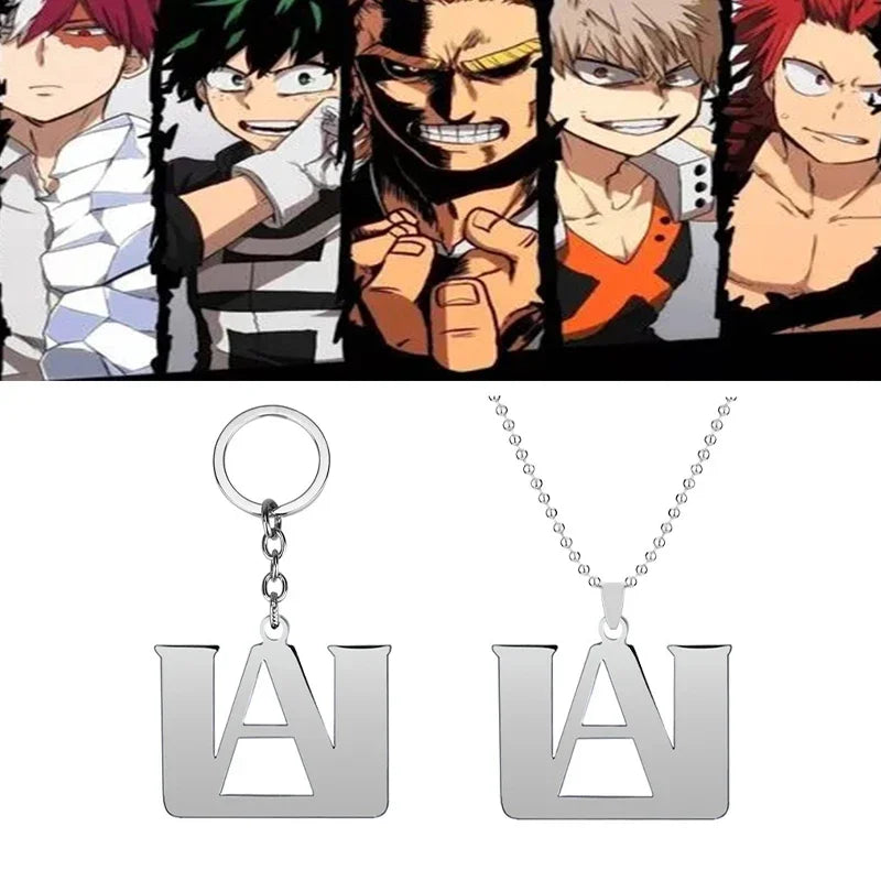 Anime My Hero Academia Pendant Necklace Boku No Hero Academia Stainless Steel Charm Necklace For Men Women Cosplay Jewelry Gifts