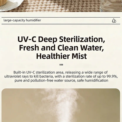 4L Large Capacity Air Humidifier with Remote Control Timer Plant Mist Aroma Diffuser for Home Office - Humidifier