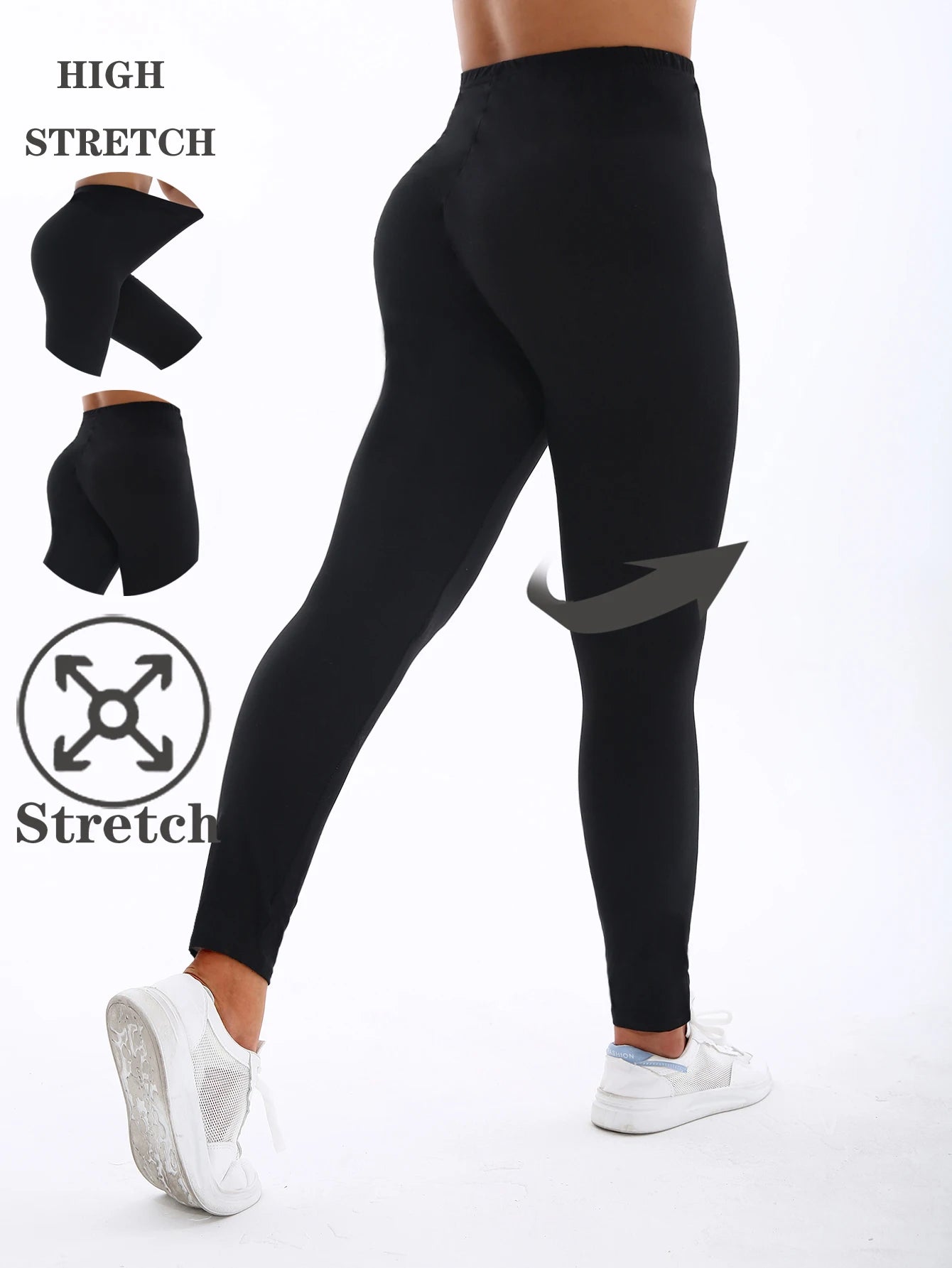 Spring And Summer Brushed Solid Color High Elasticity Sexy Tight Leggings Sports And Casual Yoga Pants Fashionable Pencil Pants