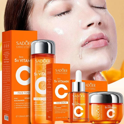 Vitamin C Firming and Brightening Korean Skincare Set with Serum and Cream