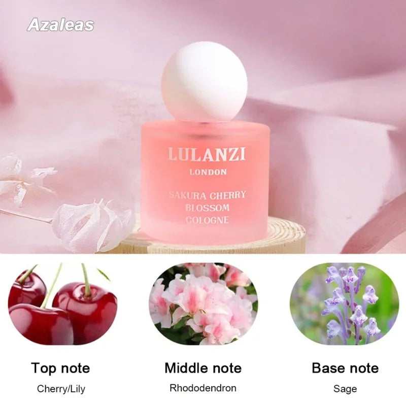 High-grade Cherry Blossom Perfume Fresh Natural Floral Spray Lasting Fragrance Temptation Ladies Light Perfume Clothes Deodorant