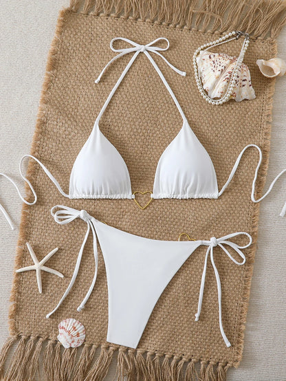 Sexy Triangle Bikini 2026 Beach Women's Swimsuit Micro Bikinis Sets Female Swimwear for Two-piece Bathing Suits Woman Beachwear