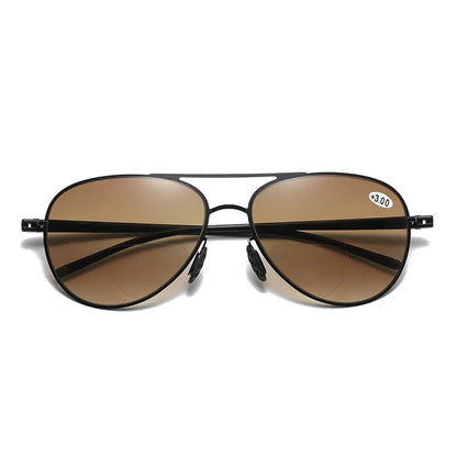 Double-light Reading Glasses Blue Light Blocking Aviator Eyeglasses Ultraviolet Resistance Women Ultra Light Fashion Eyewear