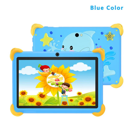 2026 New 7 Inch Cartoon Pattern Kids' tablets Quad Core 4GB RAM 64GB ROM 5G WiFi Learning Education Games Tablet Children's Gift