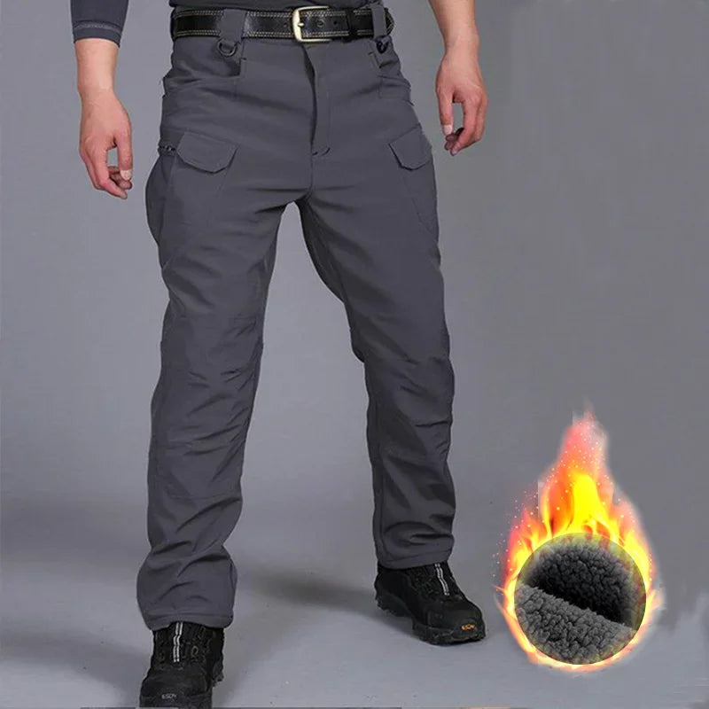 5XL 6XL Winter Waterproof Tactical Jackets Sets Men Outdoor Soft Shell Hiking Hunting Jacket Suit Fleece Cargo Pant Tracksuits