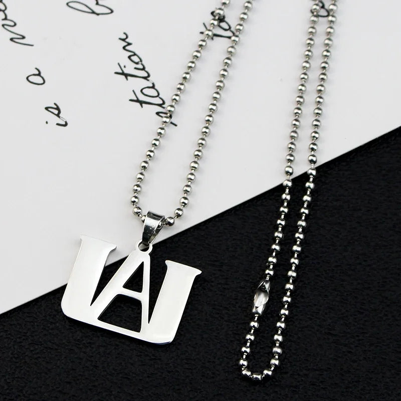 Anime My Hero Academia Pendant Necklace Boku No Hero Academia Stainless Steel Charm Necklace For Men Women Cosplay Jewelry Gifts