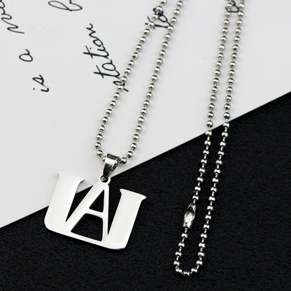 Anime My Hero Academia Pendant Necklace Boku No Hero Academia Stainless Steel Charm Necklace For Men Women Cosplay Jewelry Gifts