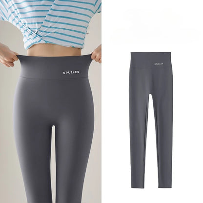 Naked Feeling Yoga Leggings Summer Thin High Waisted Hip Lifting Fitness Leggings Running Cycling Sports Pants Woman Clothing