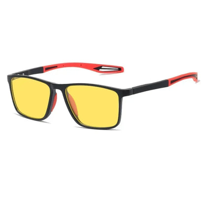 Men Women Photochromic Car Driver Goggles Night Vision Glasses Anti Glare Vintage Square Glasses Ultra Light Sport Eyewear