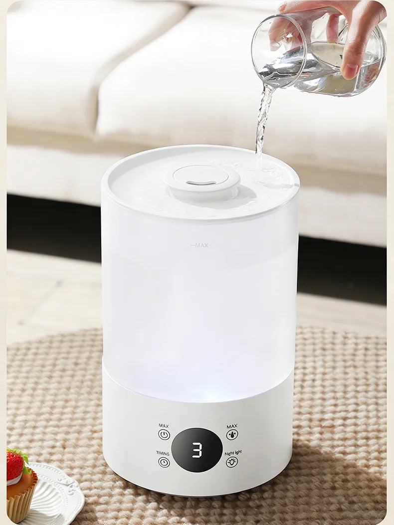 4L Large Capacity Air Humidifier with Remote Control Timer Plant Mist Aroma Diffuser for Home Office - Humidifier