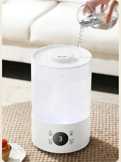 4L Large Capacity Air Humidifier with Remote Control Timer Plant Mist Aroma Diffuser for Home Office - Humidifier