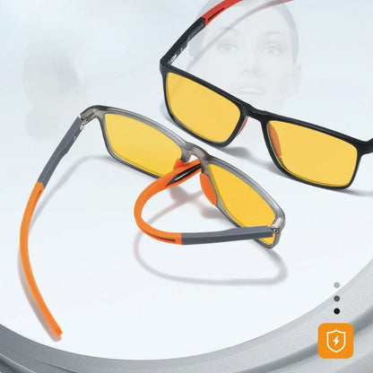 Men Women Photochromic Car Driver Goggles Night Vision Glasses Anti Glare Vintage Square Glasses Ultra Light Sport Eyewear