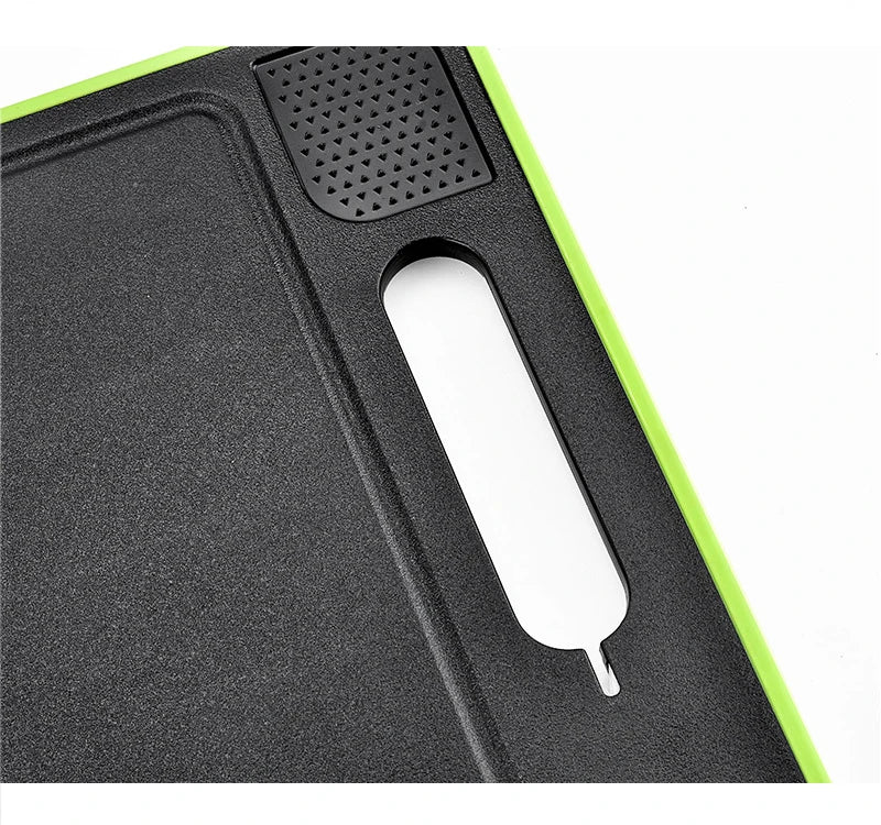 Double-side Cutting Board With Defrosting Function  Chopping Board  Kitchen  Grinding Cutting Board With Knife Sharpener
