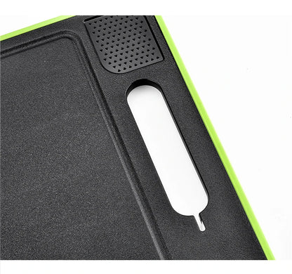 Double-side Cutting Board With Defrosting Function  Chopping Board  Kitchen  Grinding Cutting Board With Knife Sharpener