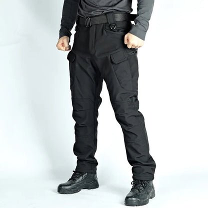 5XL 6XL Winter Waterproof Tactical Jackets Sets Men Outdoor Soft Shell Hiking Hunting Jacket Suit Fleece Cargo Pant Tracksuits