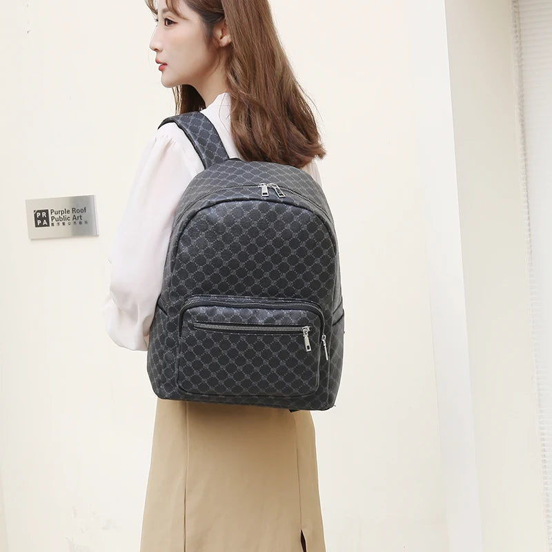 Luxury Women Backpack Bags Multifunction Leather Backpacks for Female Mochila Designer School Shoulder Bag Designer Men Backpack
