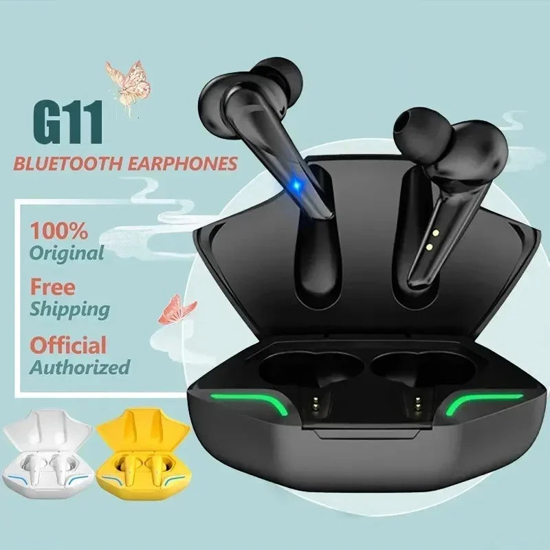 Wireless Headphones Game Bluetooth 5.0 Headset With HD Microphone Noise Reduction High Fidelity Bass Earphones For iPhone Xiaomi