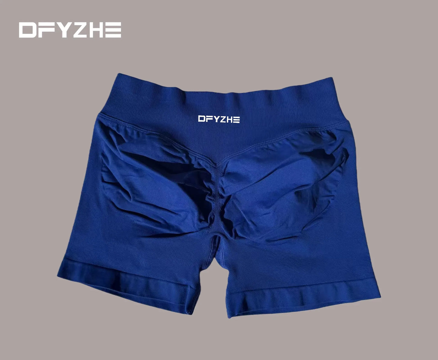 DFYZHE 4.5-inch yoga gym shorts, waist cinching and hip lifting shorts, seamless yoga shorts