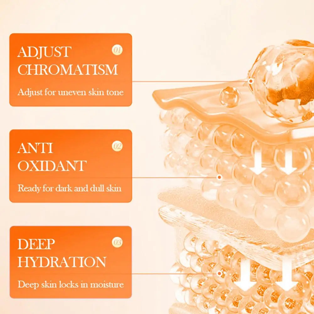 Vitamin C Firming and Brightening Korean Skincare Set with Serum and Cream