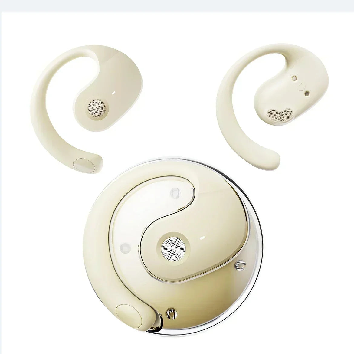 Wireless Headphones Comfortable Ear Hook Touch Control Earbuds with Mic Wireless Bluetooth Headset Phone Earphones Game
