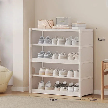 Shoe Rack Multilayer Shoe Cabinet Dustproof Transparent Design Small Spaces Spacious Storage Organizer Shelf for Shoes Storage