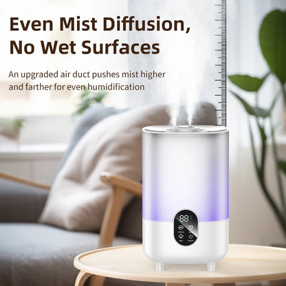 4L Air Humidifier Portable Small Aroma Diffuser 2 Spray Ports Large Capacity usb umidificador Home UV sterilization Humidifier