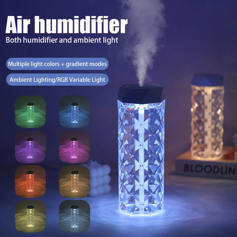 400ML Air Humidifier USB Aroma Diffuser Essential Oil Purifier Fragrance Mist Maker RGB Light Humidificador For Car Home Bedroom