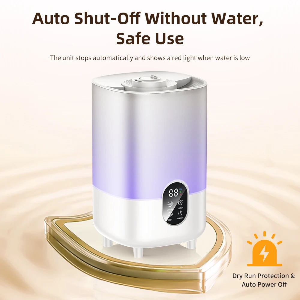 4L Air Humidifier Portable Small Aroma Diffuser 2 Spray Ports Large Capacity usb umidificador Home UV sterilization Humidifier