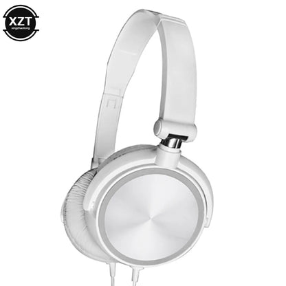 Wired Headphones Over Ear Headsets HD Sound Bass HiFi Sound Music Stereo Earphone Flexible Adjustable Headset for PC Phone