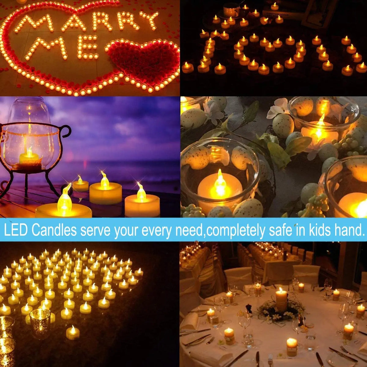 Flameless Led Candles Battery Operated Tea Lights Naturally Flickering
