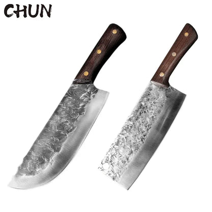 5CR15 Handmade Chopping Cleaver Butcher Knife High Carbon Steel Kitchen Chef Knife Sets Forged Blade Cooking Knives Set Cleaver