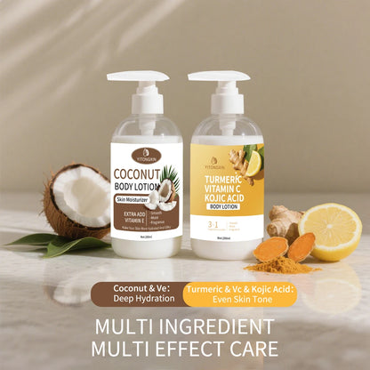 Coconut Vitamin E Body Lotion, Moisturizing, Smooth Absorption, Suitable for All Skin Types