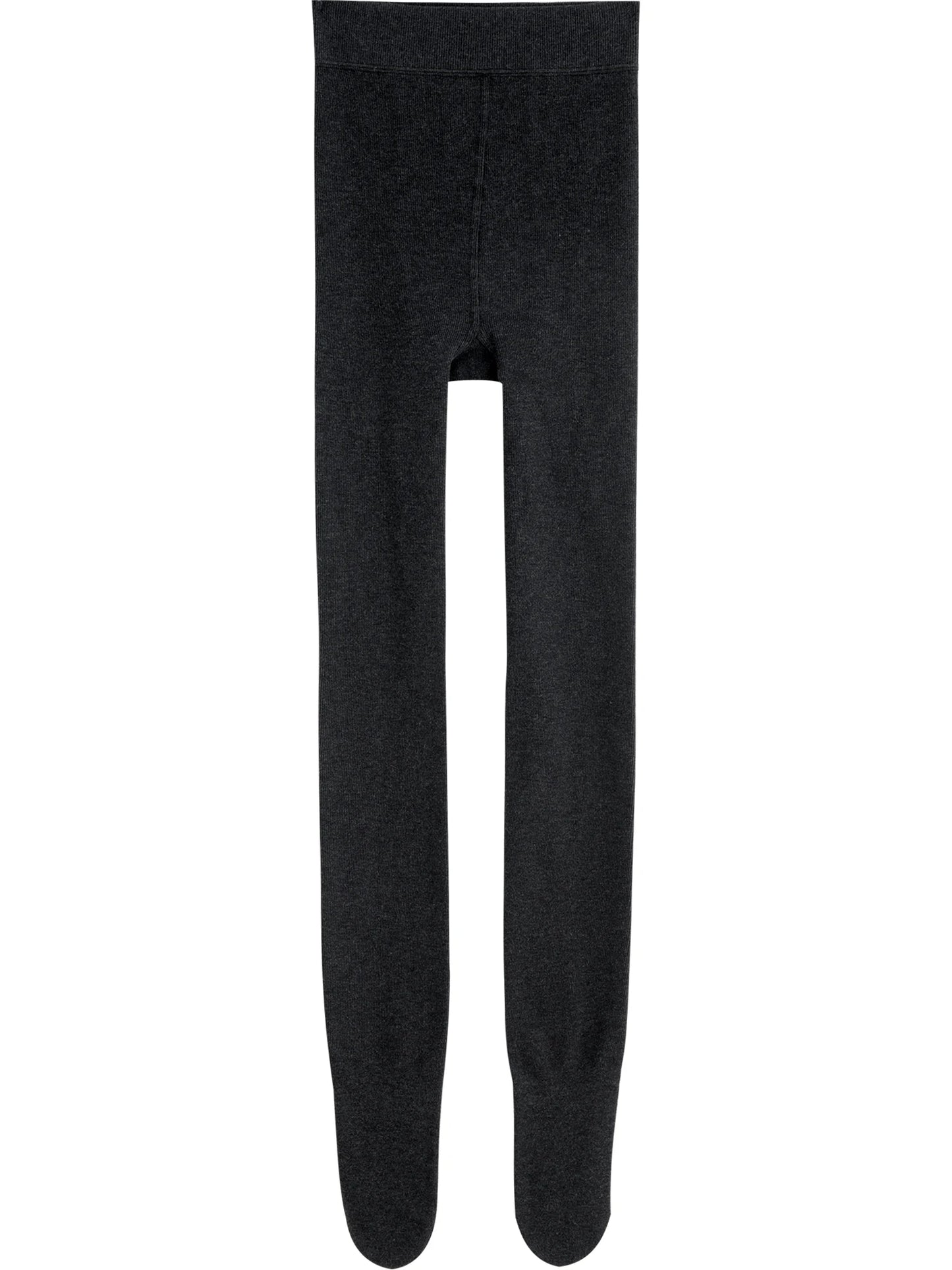 ZIQIAO Gray Slightly Compressed Slimming Pantyhose 2025 New Coffee-colored Leggings