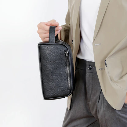 Business Men's Clutch Bag High Quality Printing Leather Handbag Phone Purse Fashion Clutches Luxury Men Birthday Gift Clutch Bag
