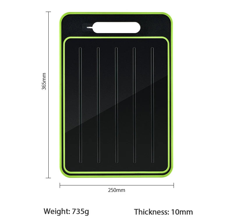 Double-side Cutting Board With Defrosting Function  Chopping Board  Kitchen  Grinding Cutting Board With Knife Sharpener