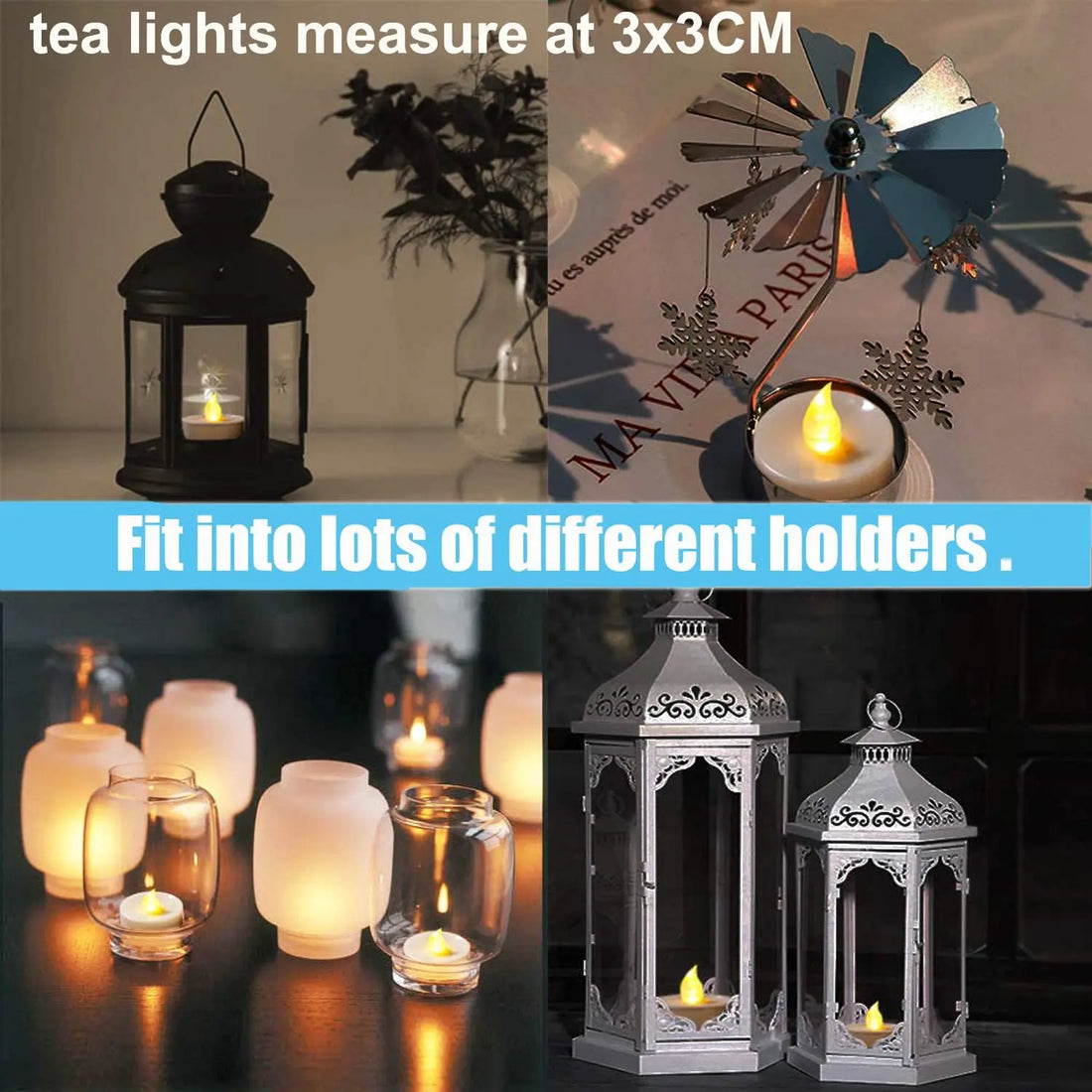 Flameless Led Candles Battery Operated Tea Lights Naturally Flickering