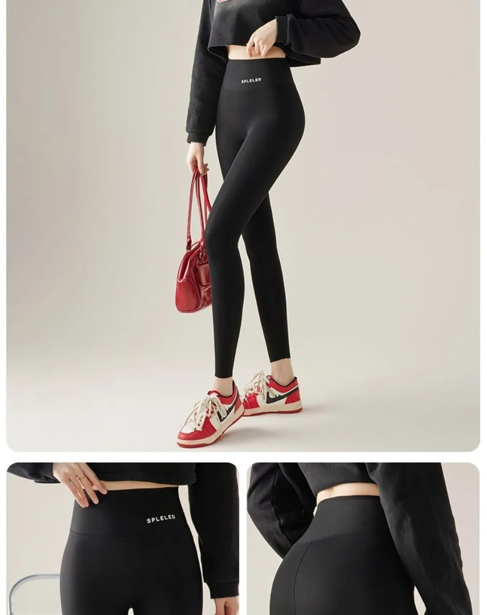 Naked Feeling Yoga Leggings Summer Thin High Waisted Hip Lifting Fitness Leggings Running Cycling Sports Pants Woman Clothing