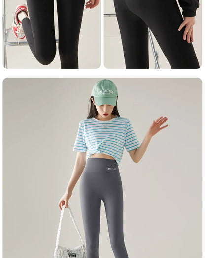 Naked Feeling Yoga Leggings Summer Thin High Waisted Hip Lifting Fitness Leggings Running Cycling Sports Pants Woman Clothing