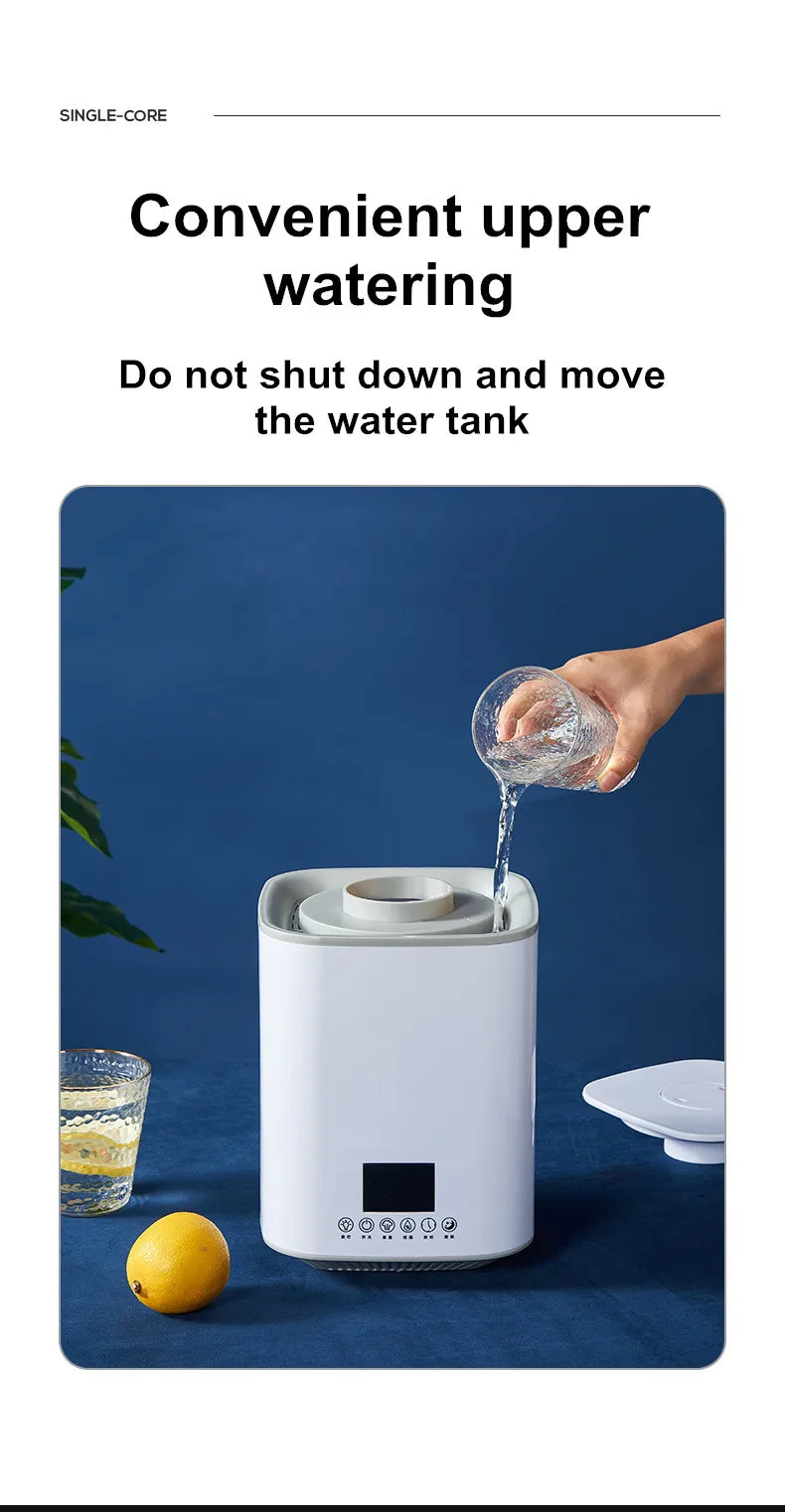 3L Humidifiers High-capacity Electric Humidifiers Double Nozzle Diffuser Bedroom Cool Mist Maker Night Lamp Purification