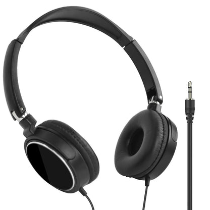 3.5mm Wired Headphones Foldable Adjustable Headphones Bass Stereo Fashion Music Earphones Supplies for MP3 Host All Smartphones