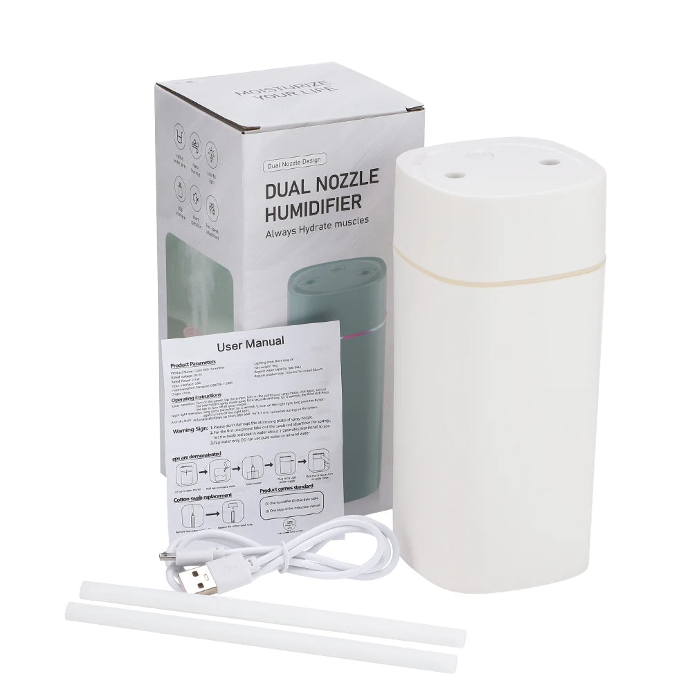 600ML Air Humidifier USB Charging Essential Oil Purifier Aroma Diffuser Aromatherapy Mist Maker Lights for Home Office Car