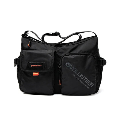 VOLUNTEER Messenger Crossbody Bags for Men Oxford Side Letter Print Fashion Light Weight Protable Versatile Shoulder Bag 1802-18