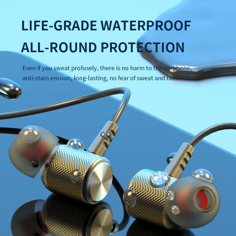 Wireless Headphones Bluetooth Headset TWS HiFi Bass Stereo Earphone Waterproof Sports Headset With Mic For iPhone Huawei Xiaomi