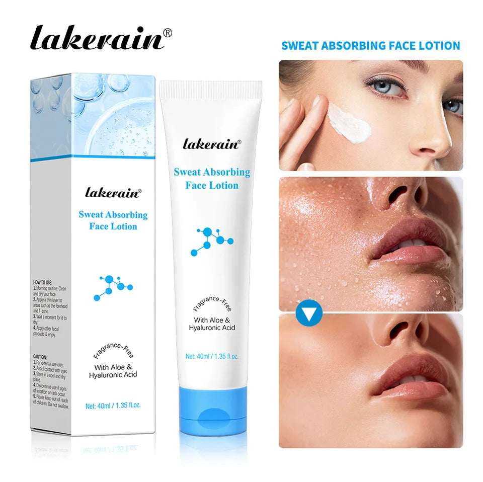 40mlOil Control Sweat Absorbing Primer Lotion, Refreshing Non-Greasy Natural Face Makeup Base