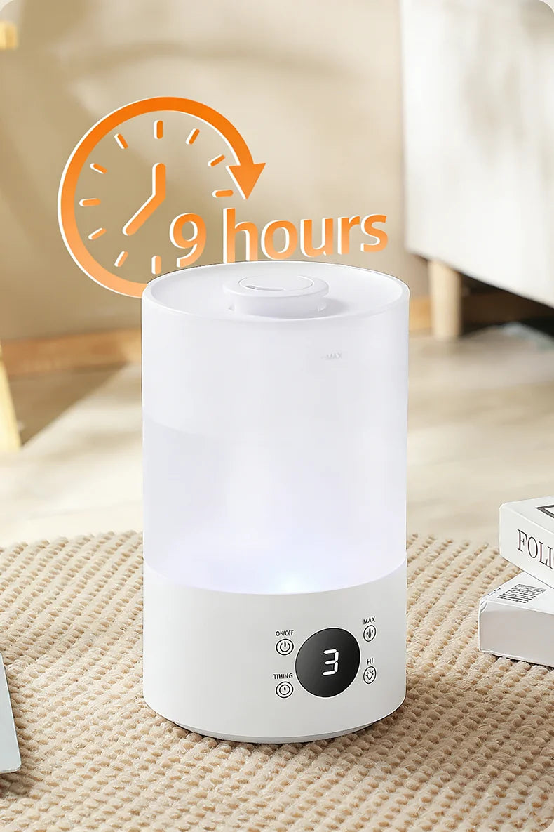 4L Large Capacity Air Humidifier with Remote Control Timer Plant Mist Aroma Diffuser for Home Office - Humidifier