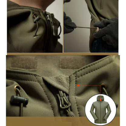 5XL 6XL Winter Waterproof Tactical Jackets Sets Men Outdoor Soft Shell Hiking Hunting Jacket Suit Fleece Cargo Pant Tracksuits