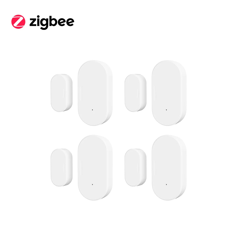 Tuya Zigbee 3.0 Smart Door Window Sensor Zigbee Door Open Closed Detectors Smart Life APP Control Via Alexa Google Home