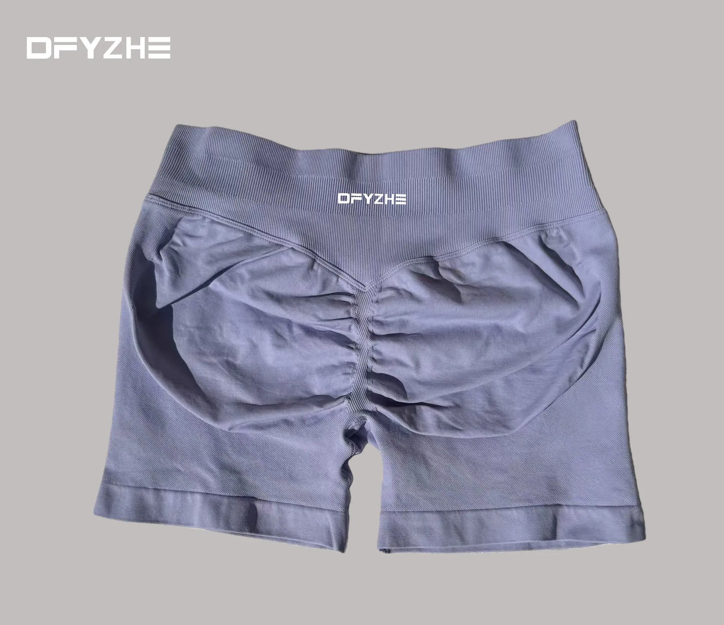 DFYZHE 4.5-inch yoga gym shorts, waist cinching and hip lifting shorts, seamless yoga shorts