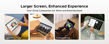 DOOGEE Tab E3 Pro 2 in 1 Tablet PC Gemini AI 13'' IPS Display 8GB 256GB 11000mAh Battery Android 15 High Quality Quad Speakers